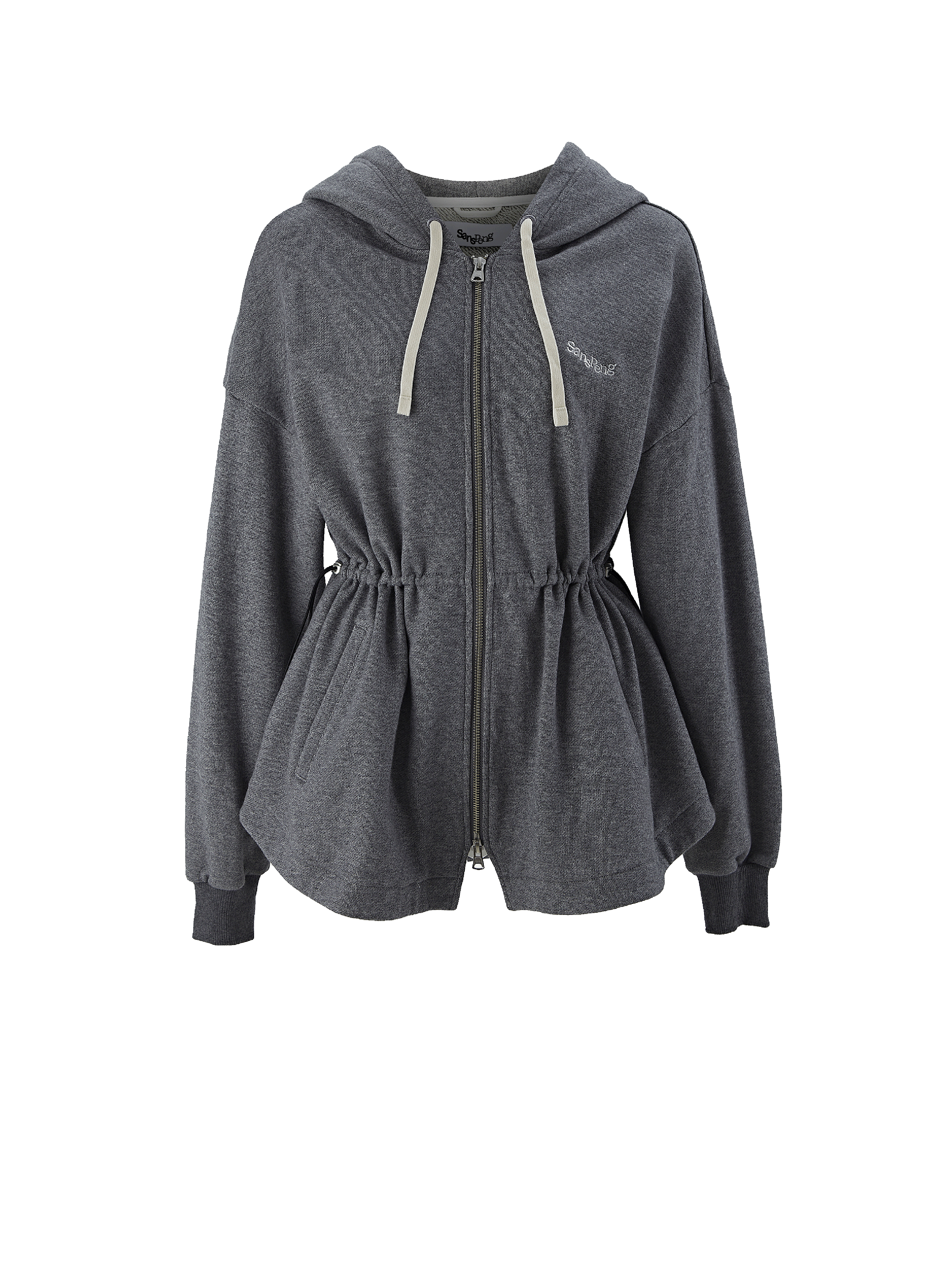 Buff Hoodie Dark Gray   One Size