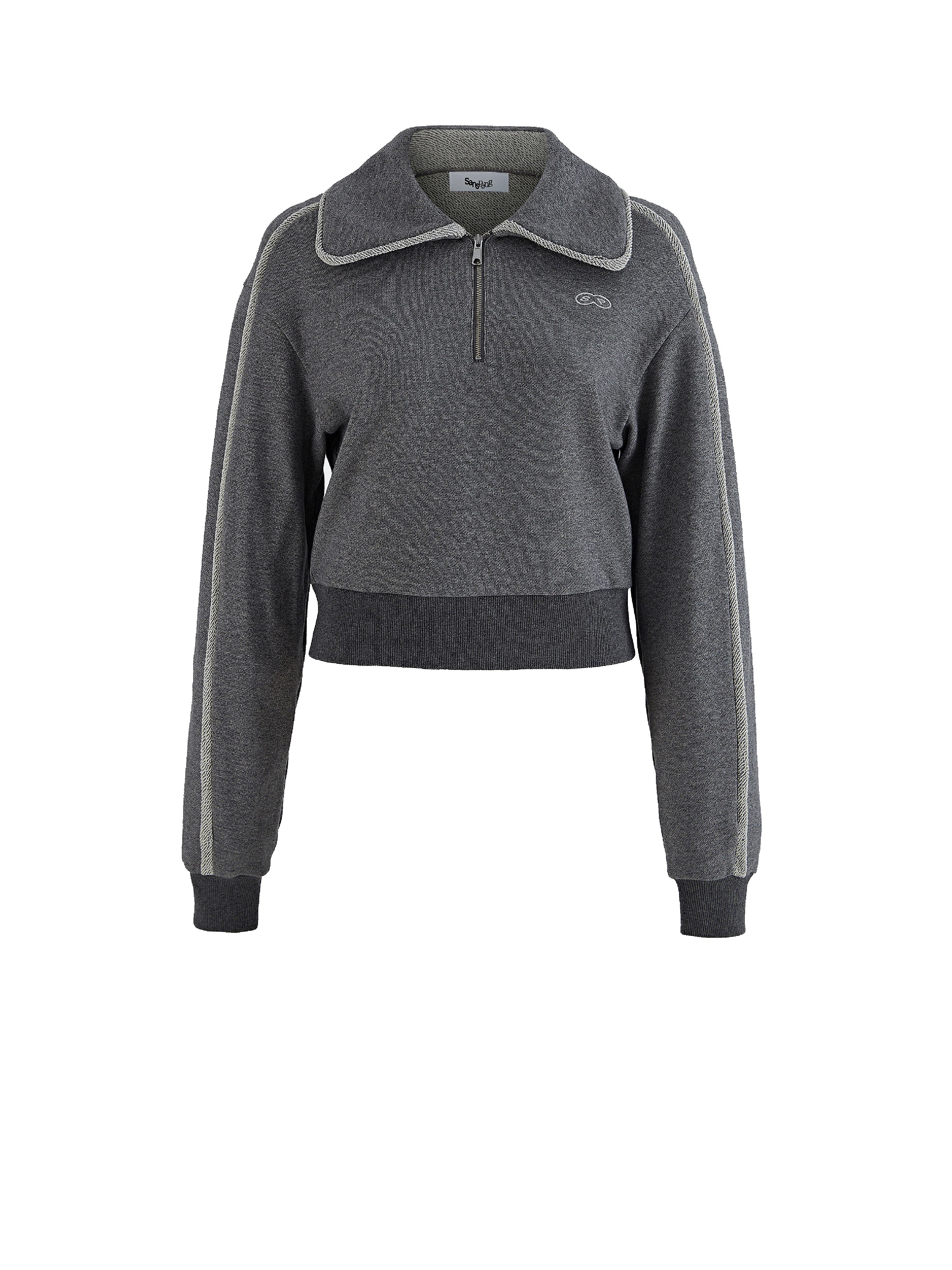 Buff Polo Dark Gray   One Size