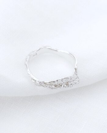 Candy Crunch Lemon Drop Ring 52   Sterling 925 Silver