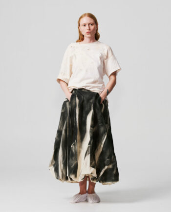 006- -01 Black Paper Skirt Xs