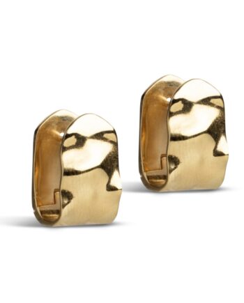 Enamel øreringe Hoops  Ziva Gold
