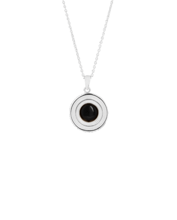 Ix Anker Necklace Onyx Silver