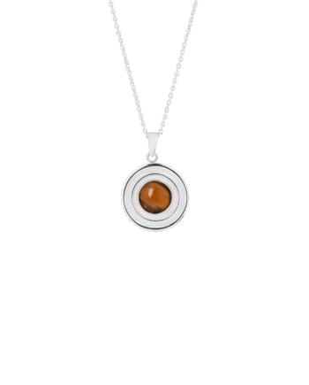 Ix Anker Necklace Tiger Eye Silver