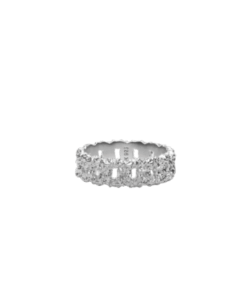 Ix Crunchy Curb Ring Silver