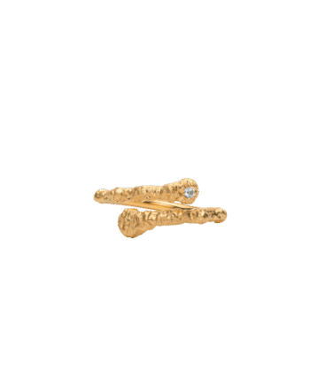 Ix Crunchy White Nature Ring