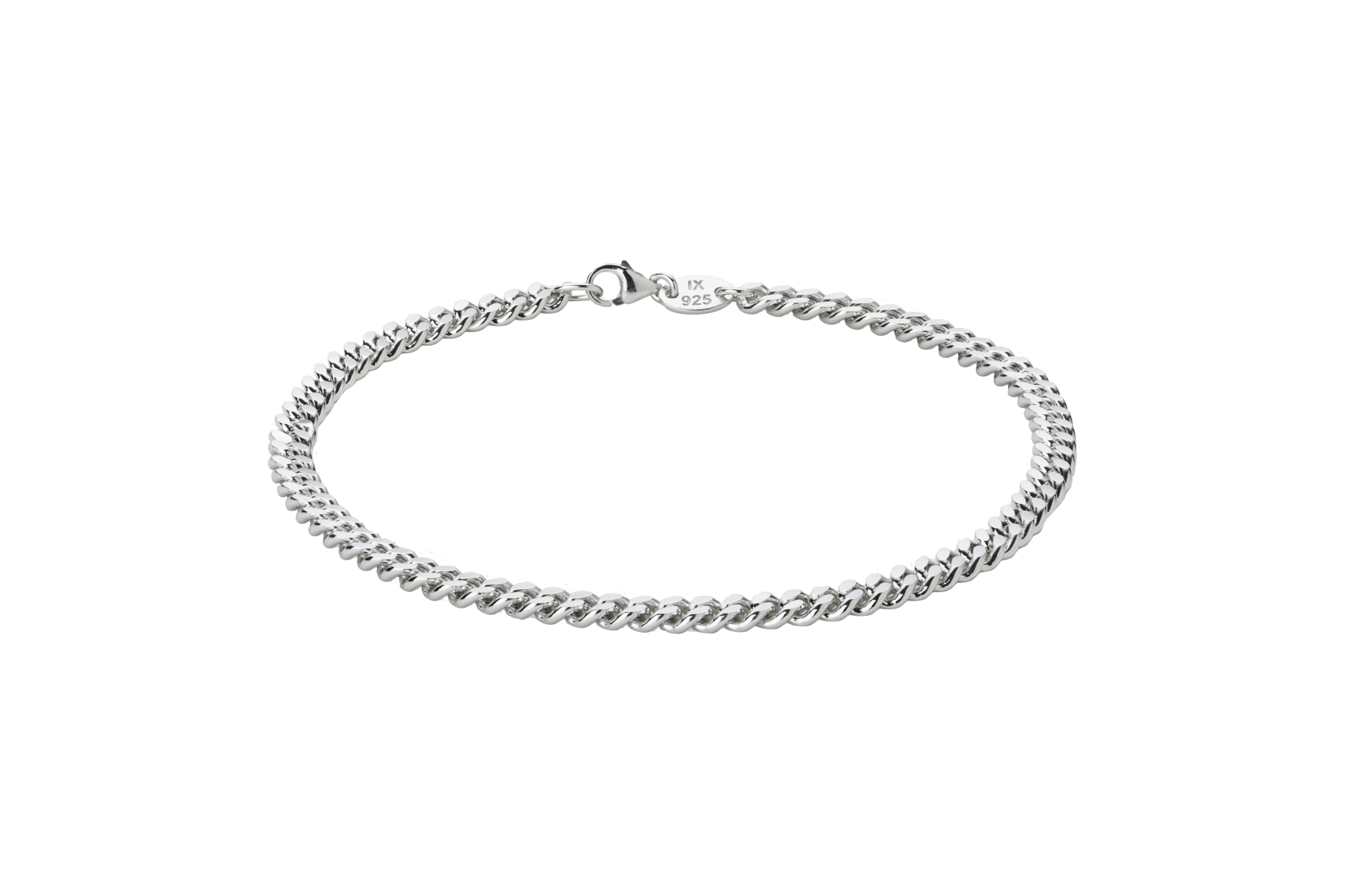 Ix Curb Anklet Silver