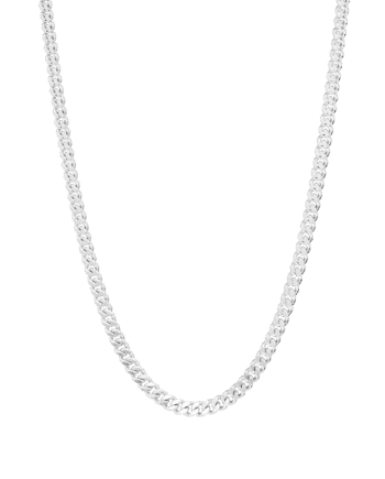 Ix Curb Brushed Chain Silver