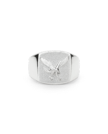 Ix Eagle Signet Ring Silver