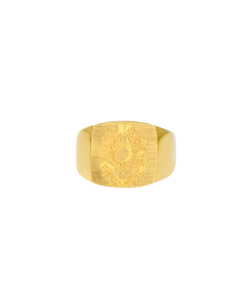 Ix Family Crest Signet Ring