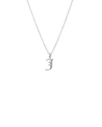 Ix   Letter Charm Silver