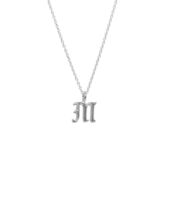 Ix   Letter Charm Silver