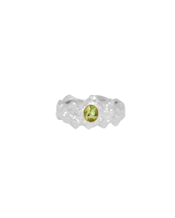 Ix Nora Green Ring Silver