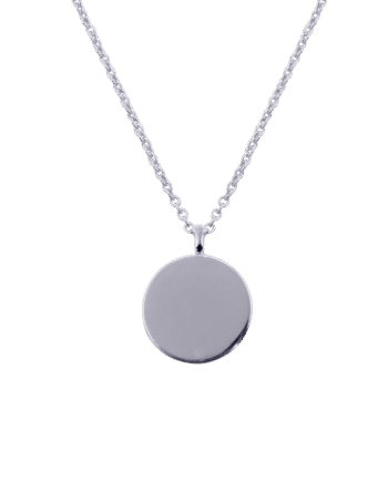 Ix Round Pendant Silver