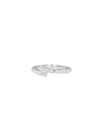 Ix Rustic Twist Ring Silver