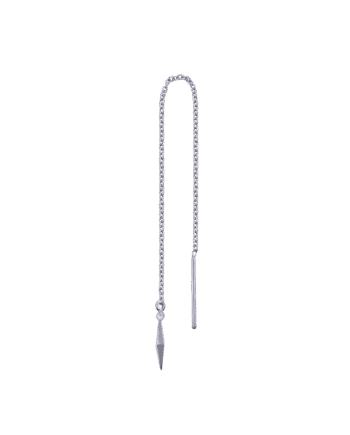 Ix Spear Ear Chain Silver