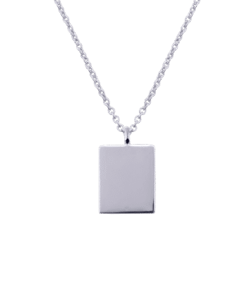 Ix Square Pendant Silver