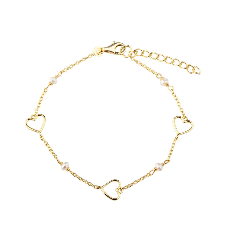 Alma Pearl Bracelet   Golden