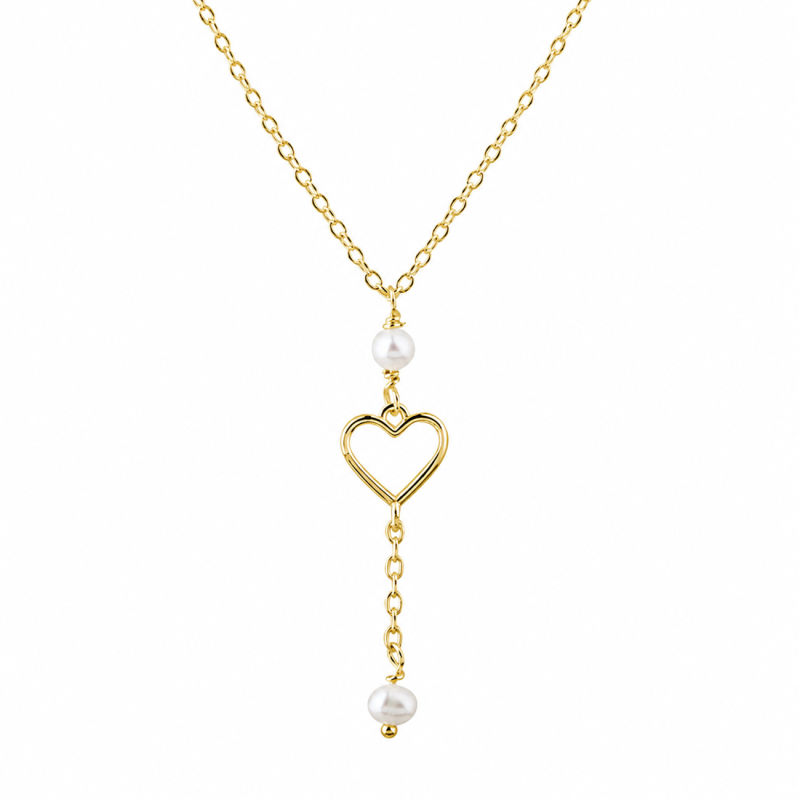 Alma Pearl Necklace   Golden