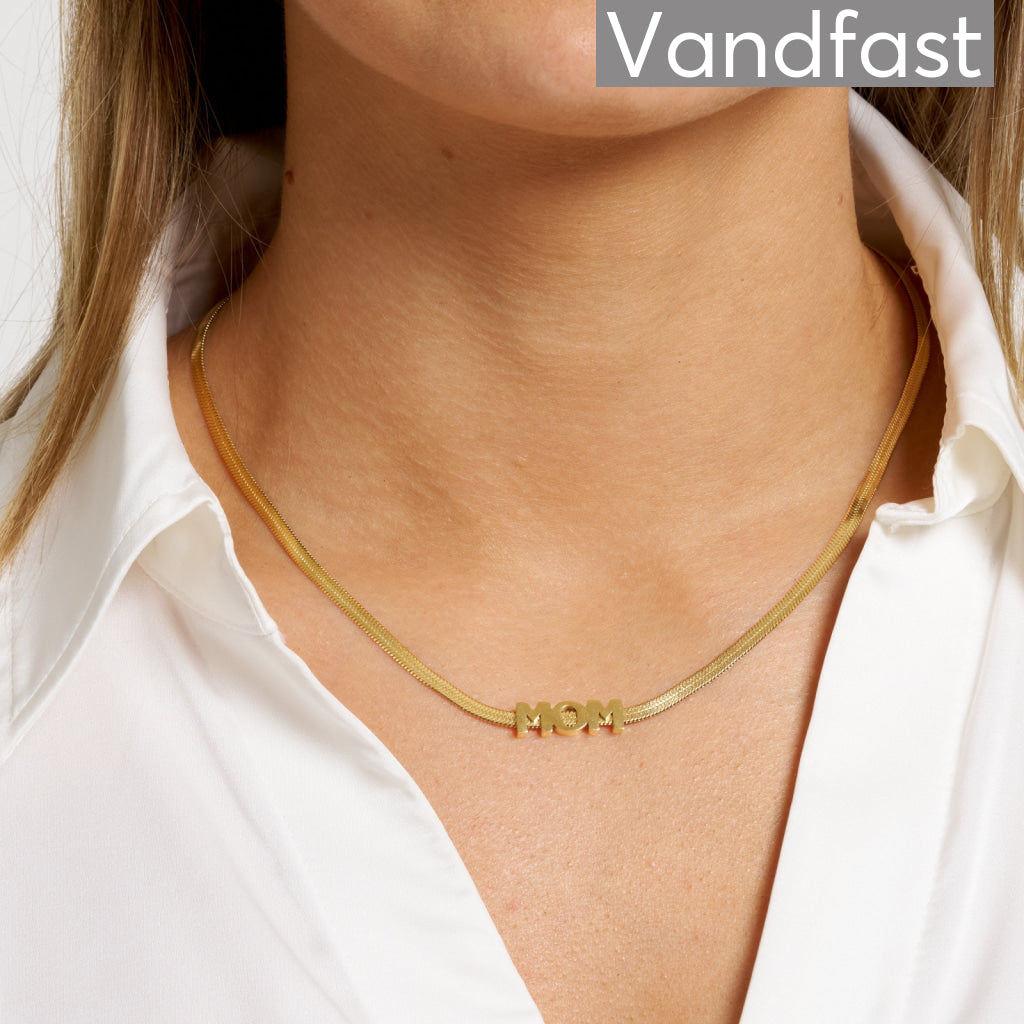 Annebrauner Mom Snake Halskæde 18k Guldbelagt