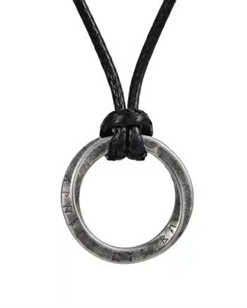 Aurum Circle Oxidized Halssmykke Til Mænd