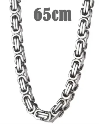 Big Hawn Halskæde   Mat Stål 65cm    -8mm