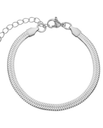Bredt Slangearmbånd   Stål   Mm 18 Cm     Cm   Forlænger