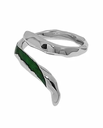 Circle Fingerring   Onesize Sterling Sølv