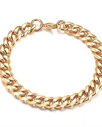 Cuban Chain Herrearmbånd   Forgyldt Rustfri Stål     Mm