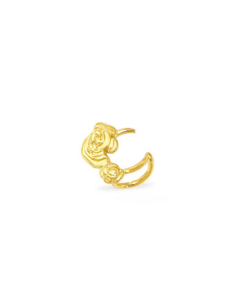 Cuff   ørering  Flowercuff 18 Karat Forgyldt Enkeltvis