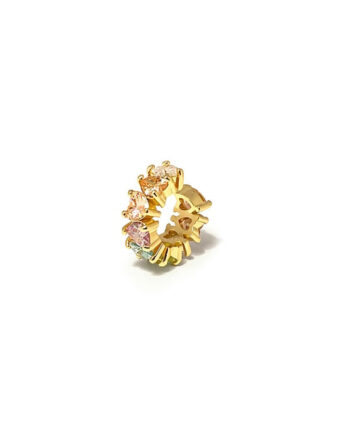 Cuff   ørering  Lovypastel Onesize Regulerbar Størrelse 18 Karat Forgyldning