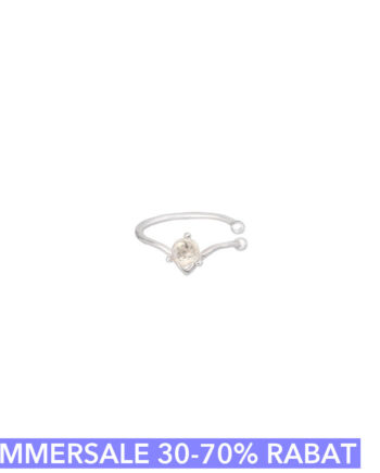 Cuff   ørering  Romanticuff Onesize Regulerbar Størrelse Sterling Sølv Med Månesten