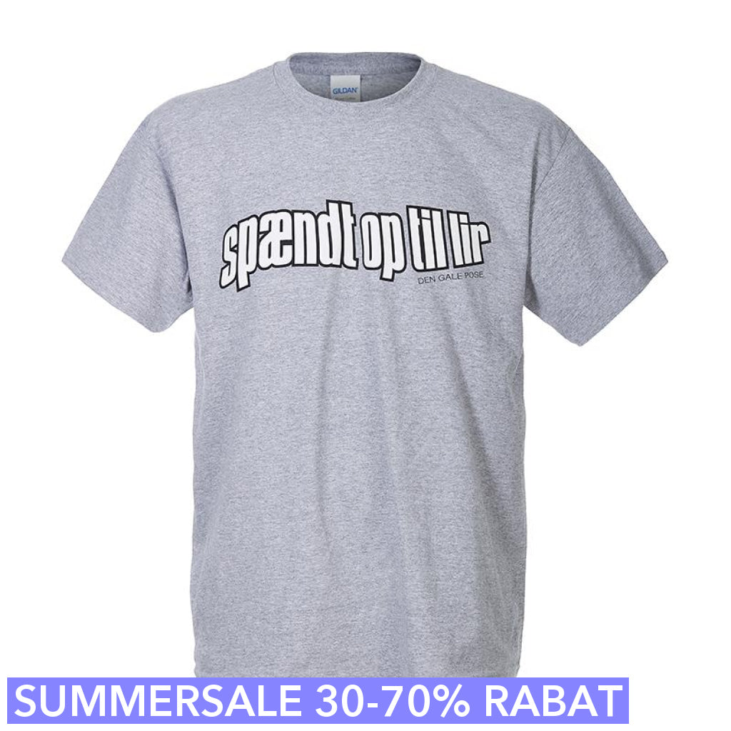 Den Gale Pose Grå  -shirt Spændt Op Til Lir