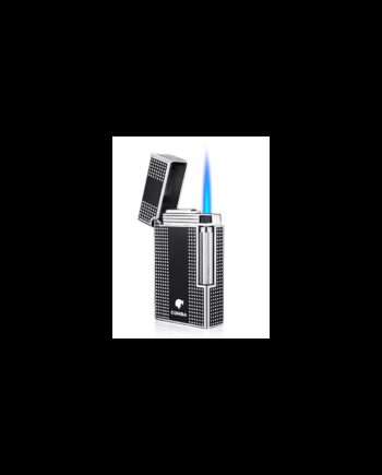 Derui Sort Cigar-og Cigaret Jet Flint Kvalitets Lighter Og Stormlighter Med Cigar Punch