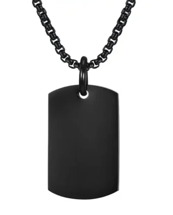 Dog Tags   Sortcoatet ædelstål