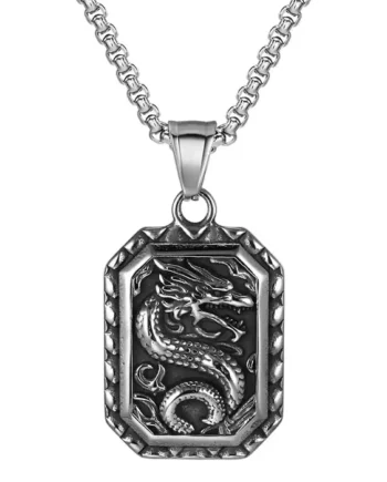 Drage Dogtag   Rustfri Stål