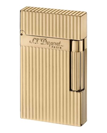 Dupont Lighter Ligne   Guld Med Striber 16827