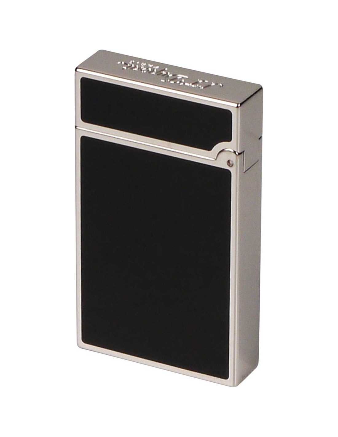 Dupont Lighter Ligne   Slim Black Laquer Palladium 017080 Sz