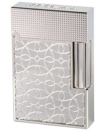 Dupont Lighter Ligne   Small Platinum Arabesque C18603 Sz