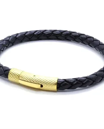 Elian Læderarmbånd Lux Black