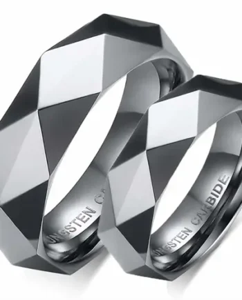 Facet Forlovelsesring   Tungsten