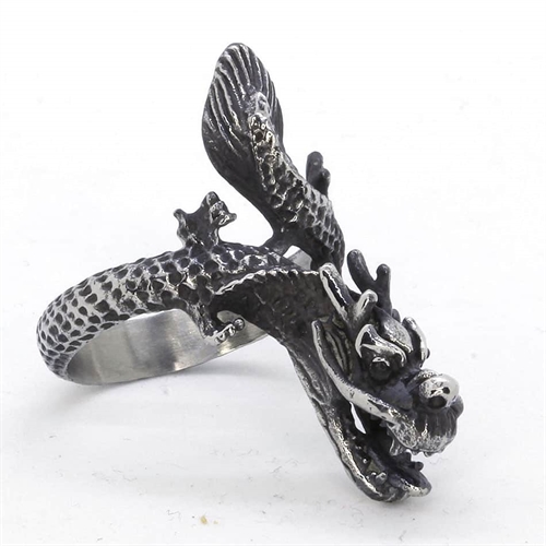 Fingerring  Quot China Dragon Quot  Stål
