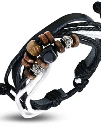 Flack Læderarmbånd Med Charms