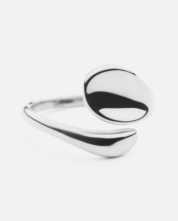 Flow Ring Sølvfarvet
