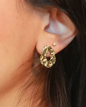 Geo ørering   Sterling 925   14k 1stk
