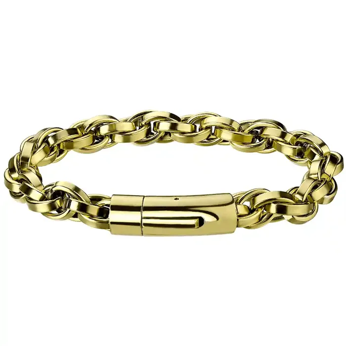 Golden Nine Steel Armbånd   9mm