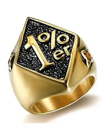 Golden Steel    Ring   Rustfrit Stål