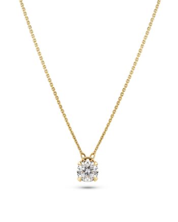 Halskæde Venice 14 Kt  Guld El  Hvidguld   50-  00 Ct Tw  -  Vs Lab-grown Diamant