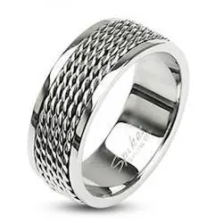 Herrering  Quot Hecta Quot  Rustfrit Stål