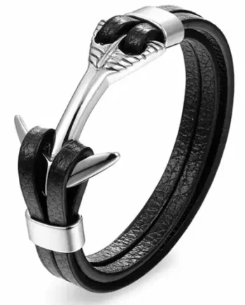 High Xp1 Armbånd   Rustfri Stål Og Læder
