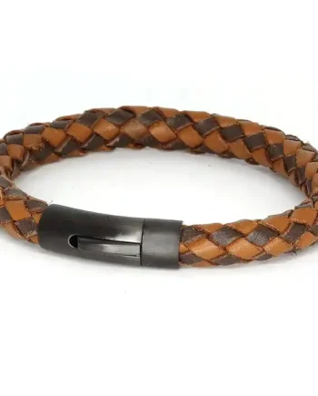 Læderarmbånd Mørk Brun
